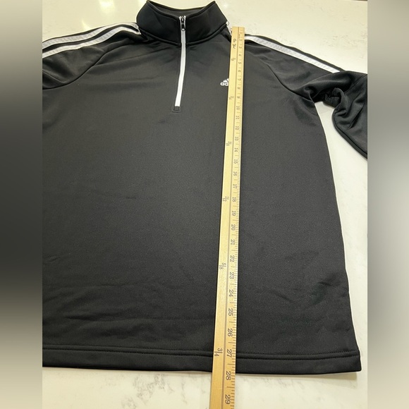 Adidas Men's Black Half-Zip Performance Jacket - Picture 9 of 10